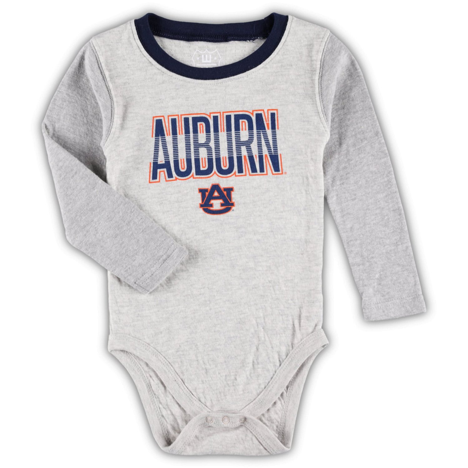Wes and Willy Infants' Auburn University Jie Jie Long Sleeve Creeper Pant Set                                                    - view number 2