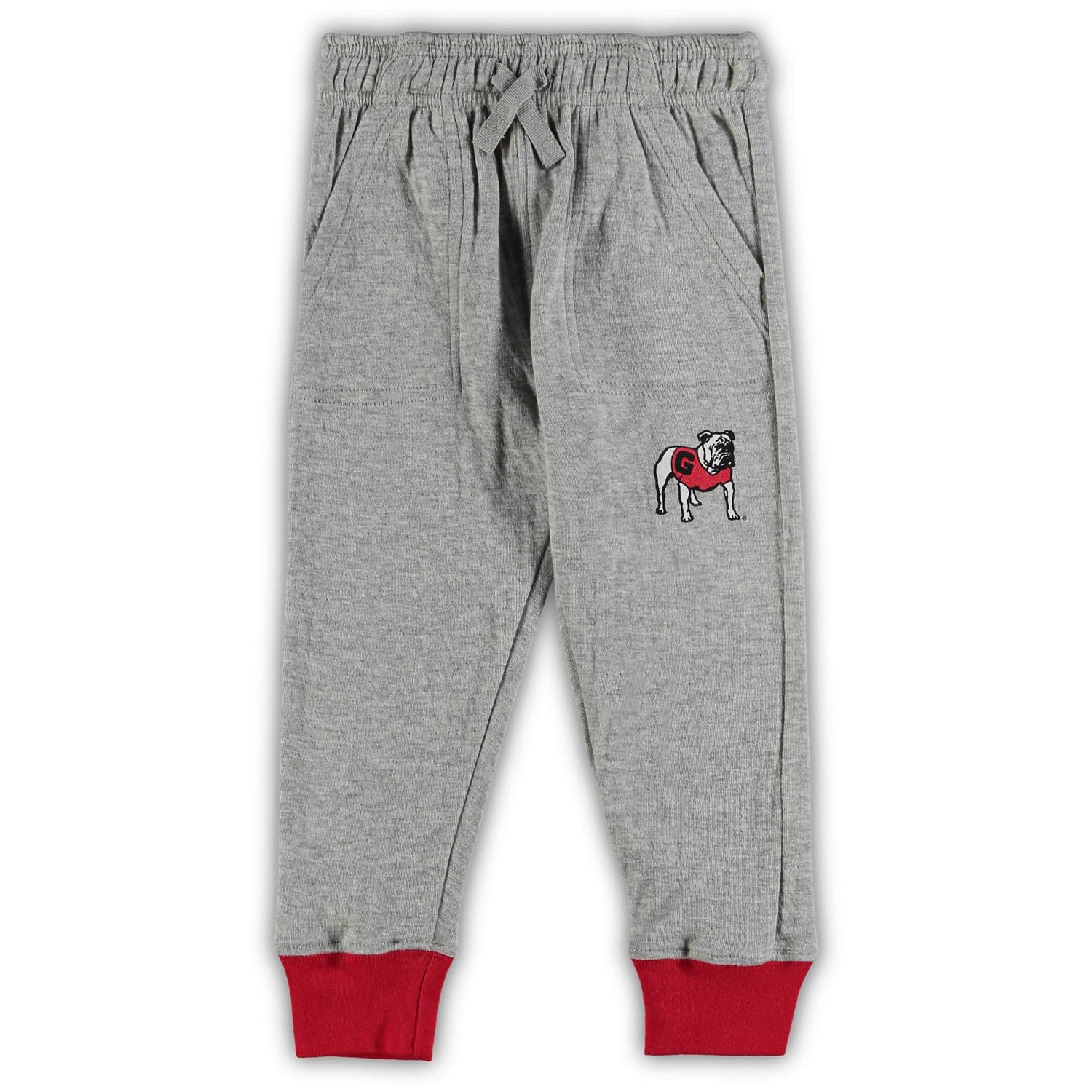 Wes  Willy Heathered Gray/ Georgia Bulldogs Jie Jie Long Sleeve Bodysuit  Pants Set - view number 2