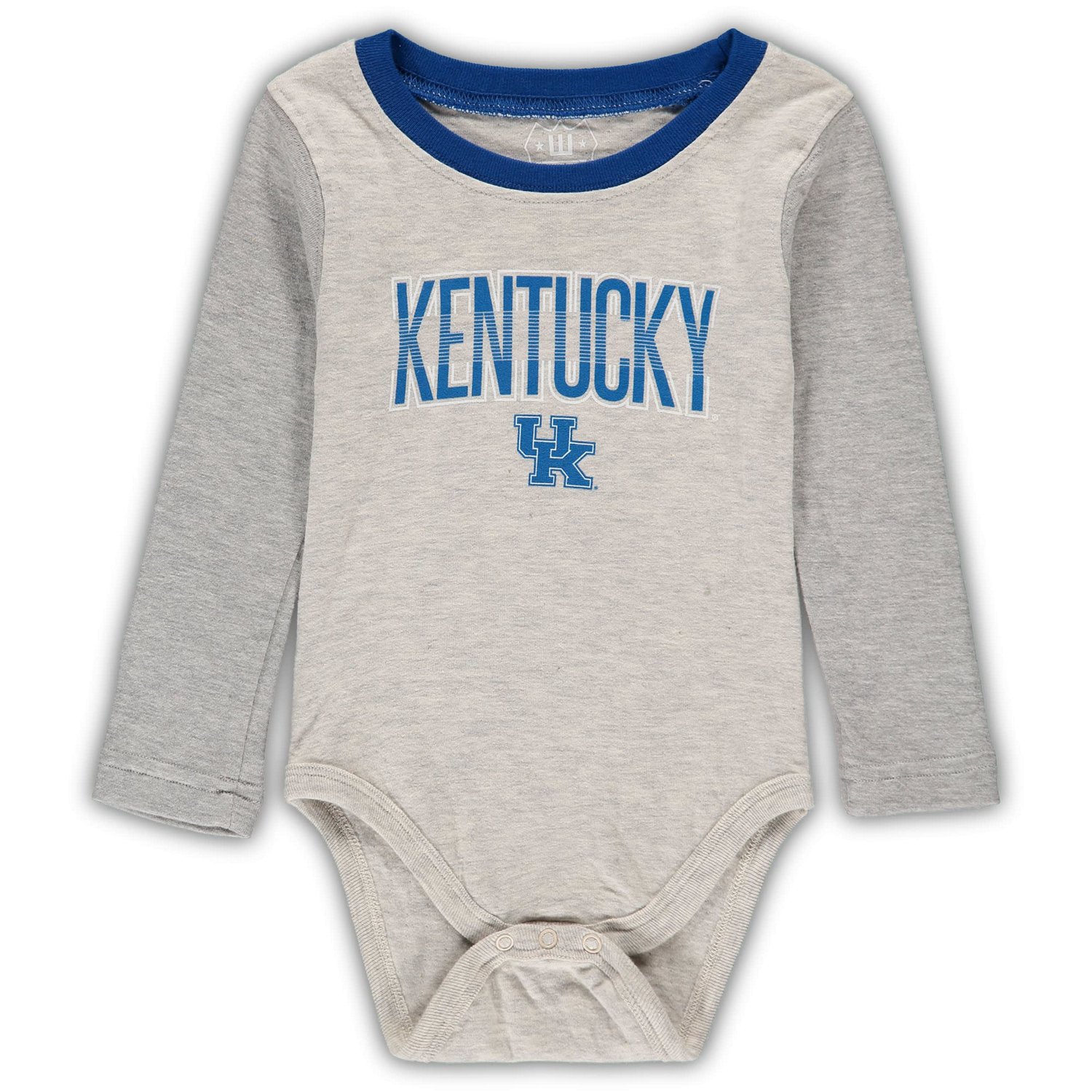 Wes  Willy Heathered Gray/ Kentucky Wildcats Jie Long Sleeve Bodysuit Pants Set