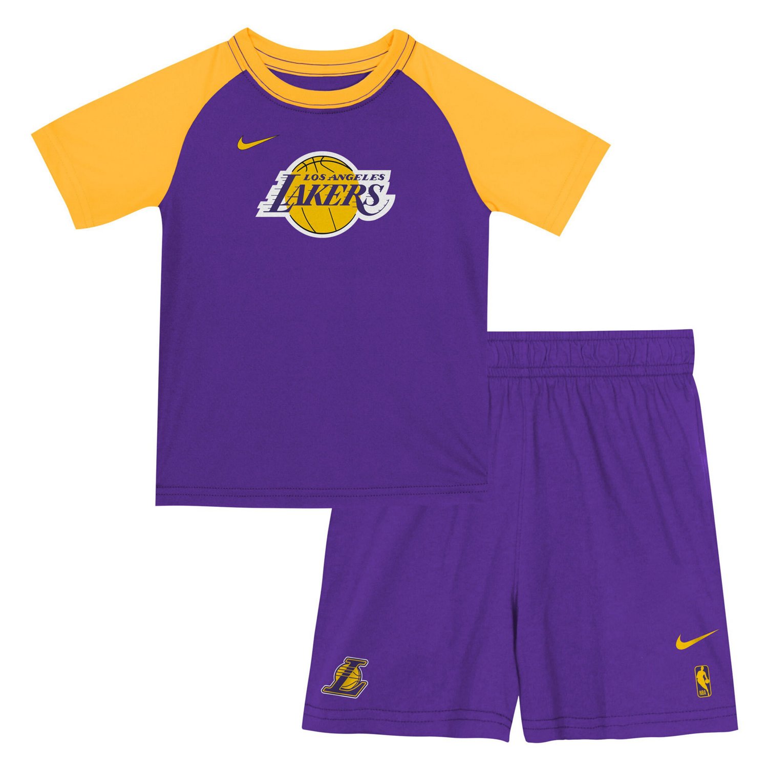 Nike Los Angeles Lakers Practice T-Shirt  Shorts Set - view number 1