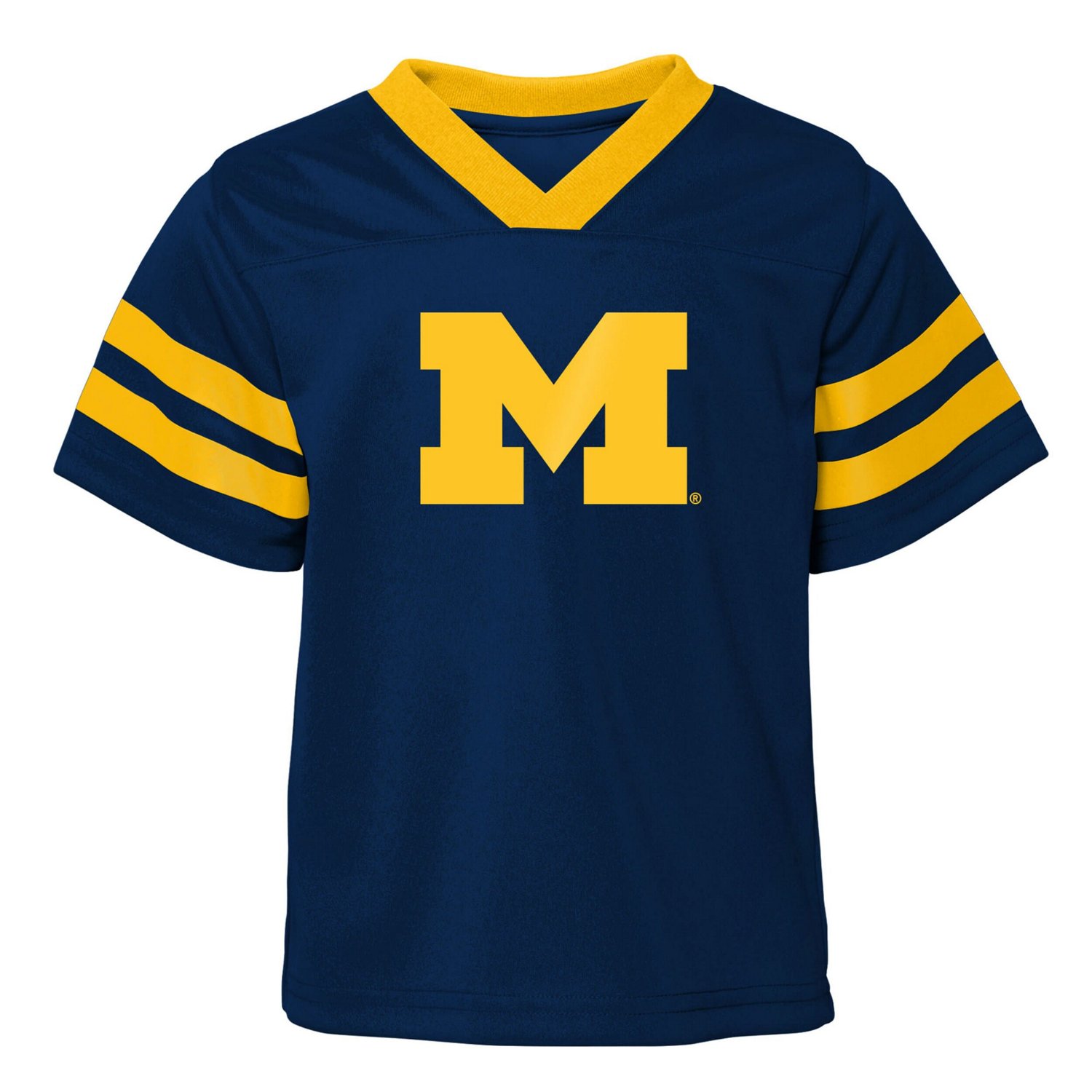Youth Outerstuff Michigan Wolverines Red Zone Two-Piece V-Neck Top and Pants Set - view number 2