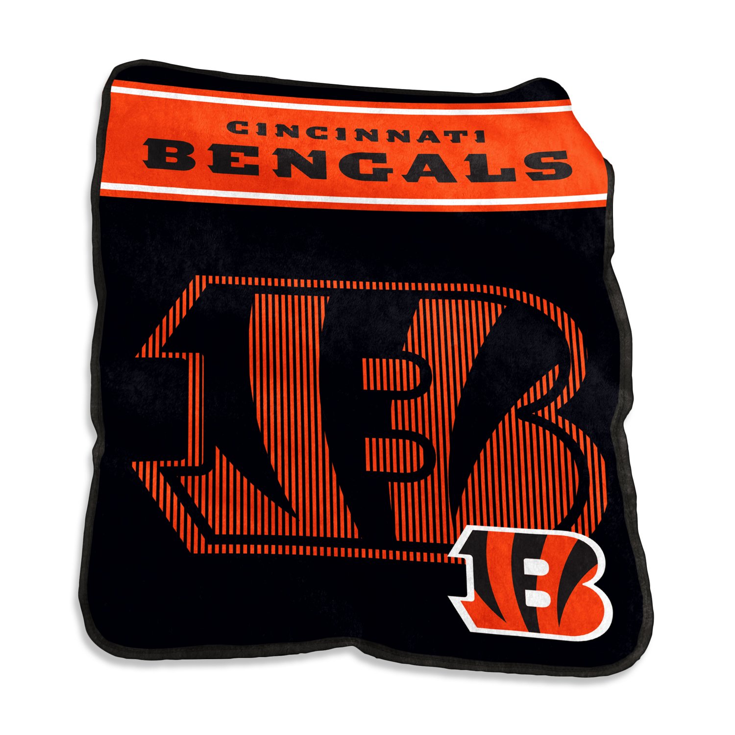 Logo Brands Cincinnati Bengals 60 in x 80 in Raschel Throw                                                                       - view number 2