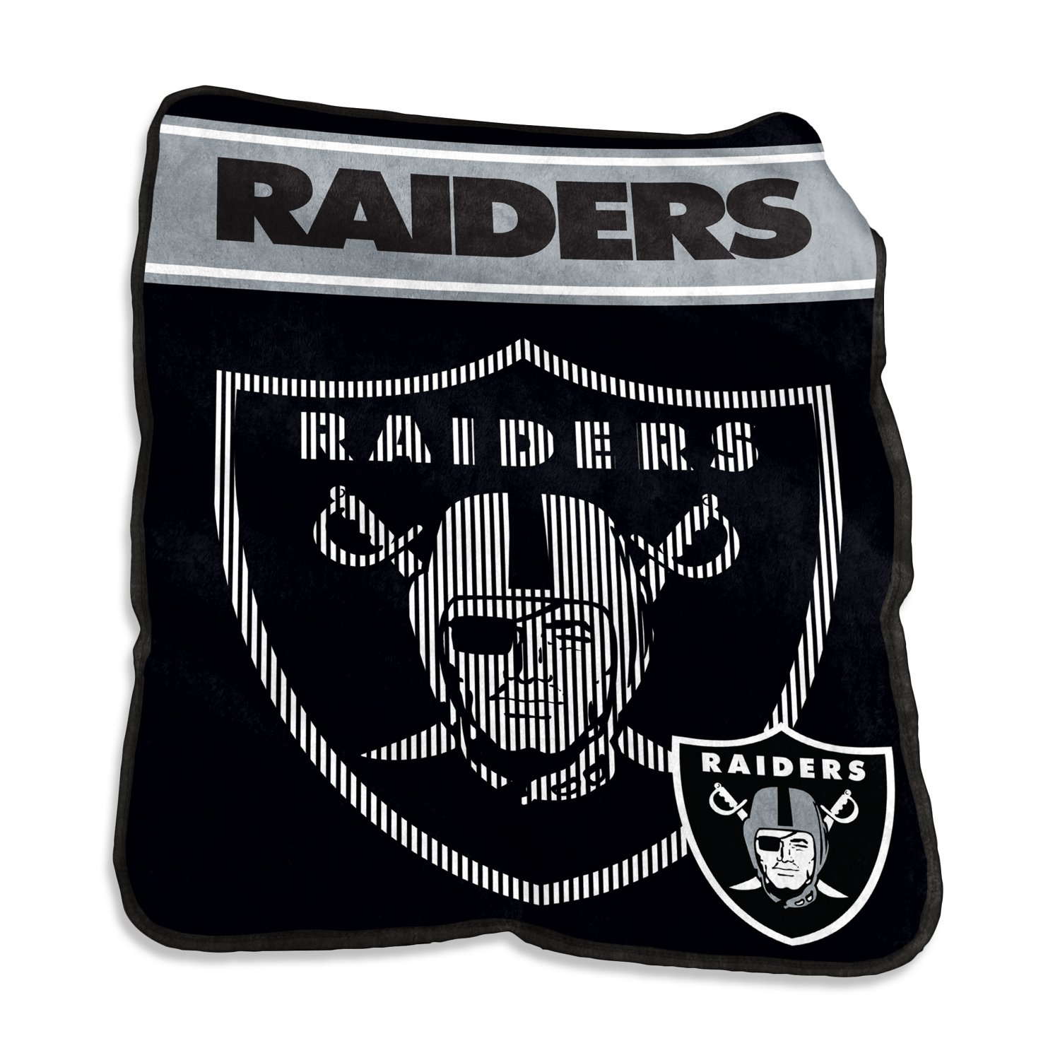 Logo Brands Las Vegas Raiders 60 in x 80 in Raschel Throw                                                                        - view number 2