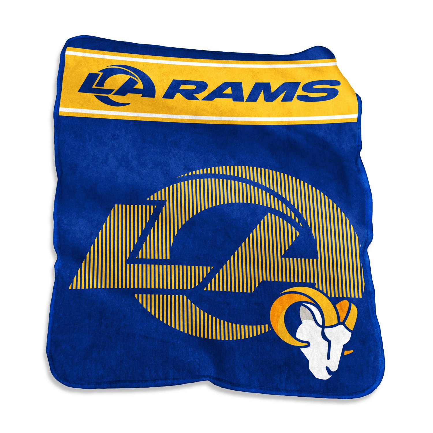 Logo Brands Los Angeles Rams 60 in x 80 in Raschel Throw                                                                         - view number 2