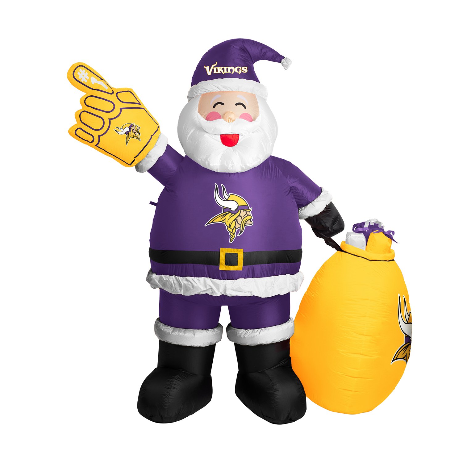 Logo Brands Minnesota Vikings 7 ft Inflatable Santa - view number 2