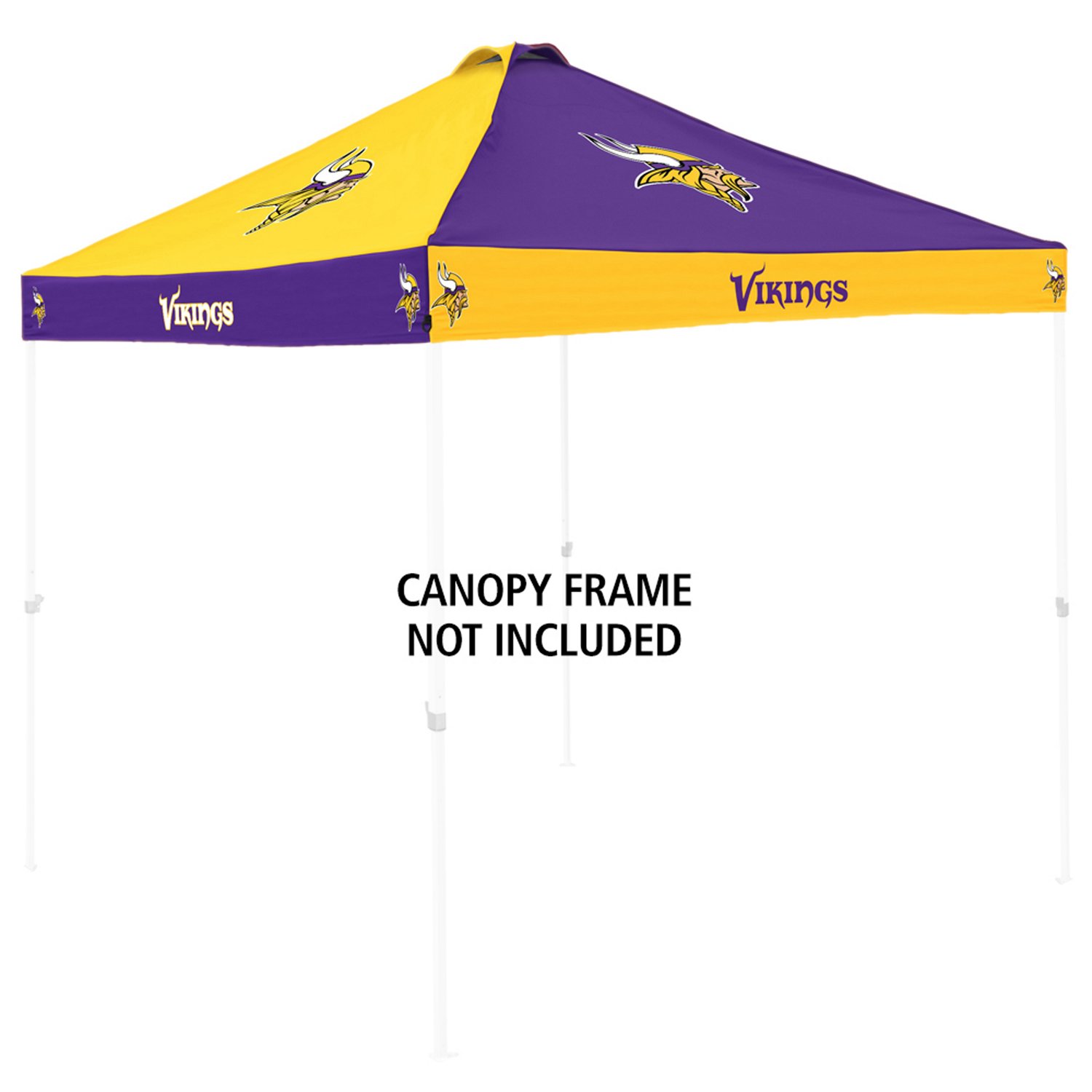 Logo Brands Minnesota Vikings Checkerboard Canopy Top - view number 2