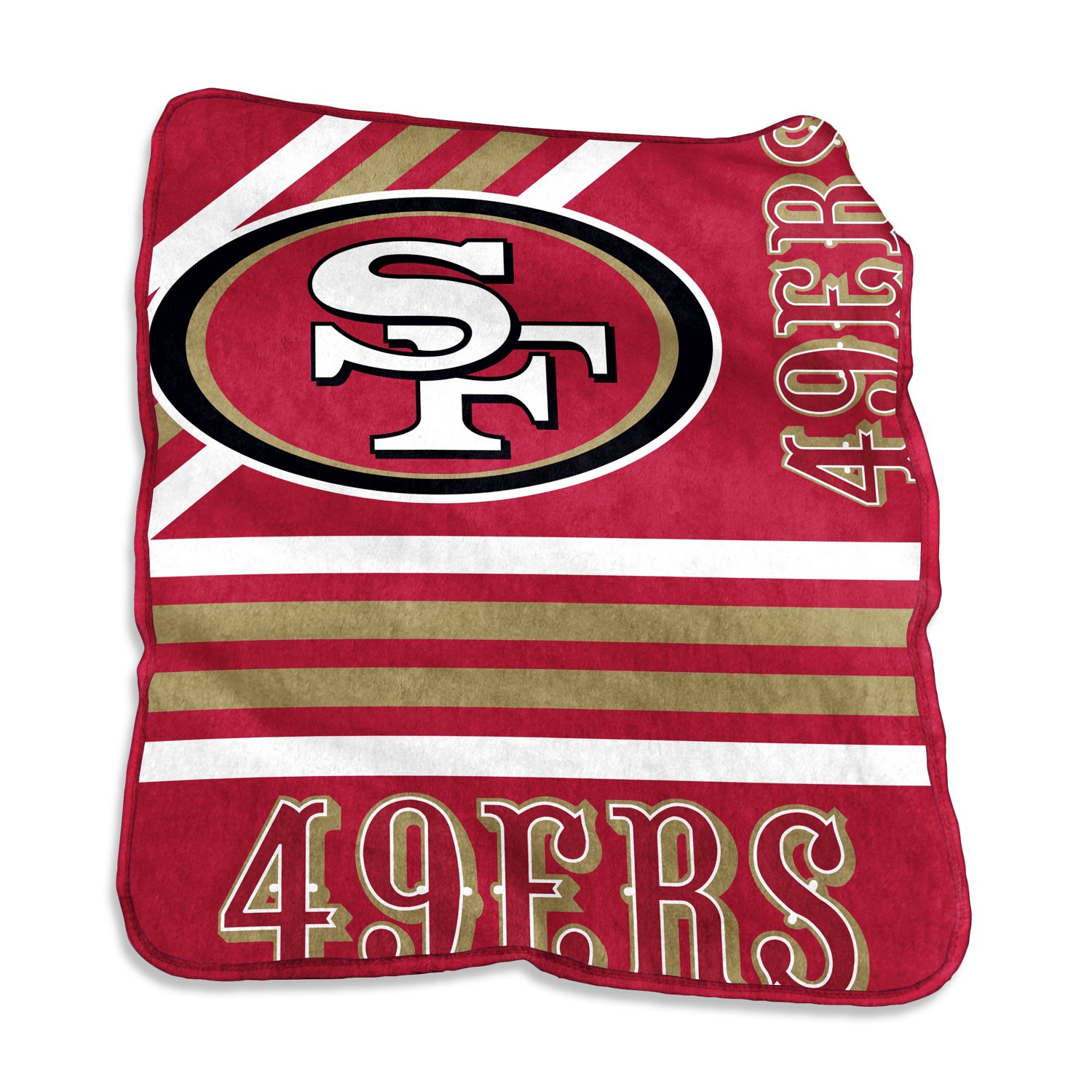 Logo Brands San Francisco 49ers 50 in x 60 in Raschel Throw                                                                      - view number 2