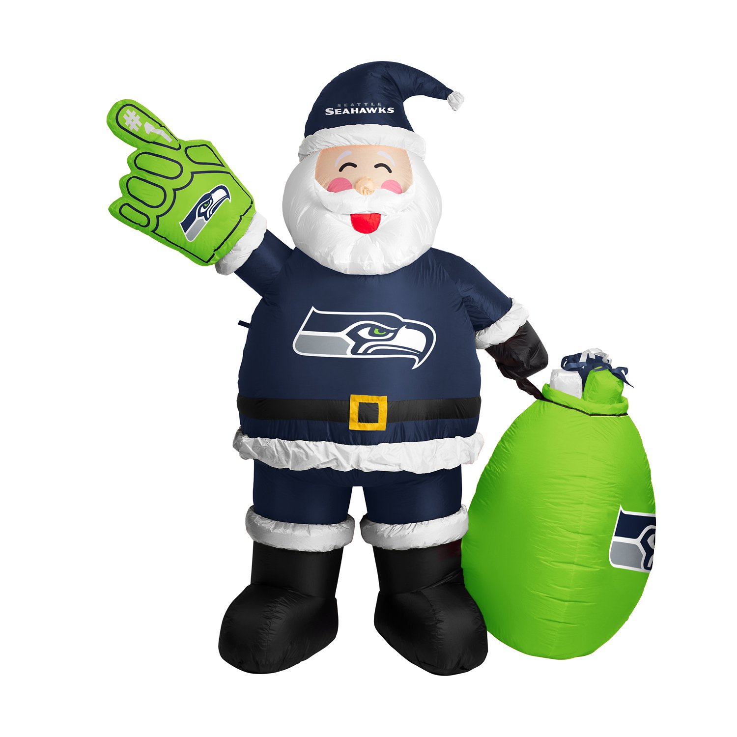 Logo Brands Seattle Seahawks 7 ft Inflatable Santa - view number 2