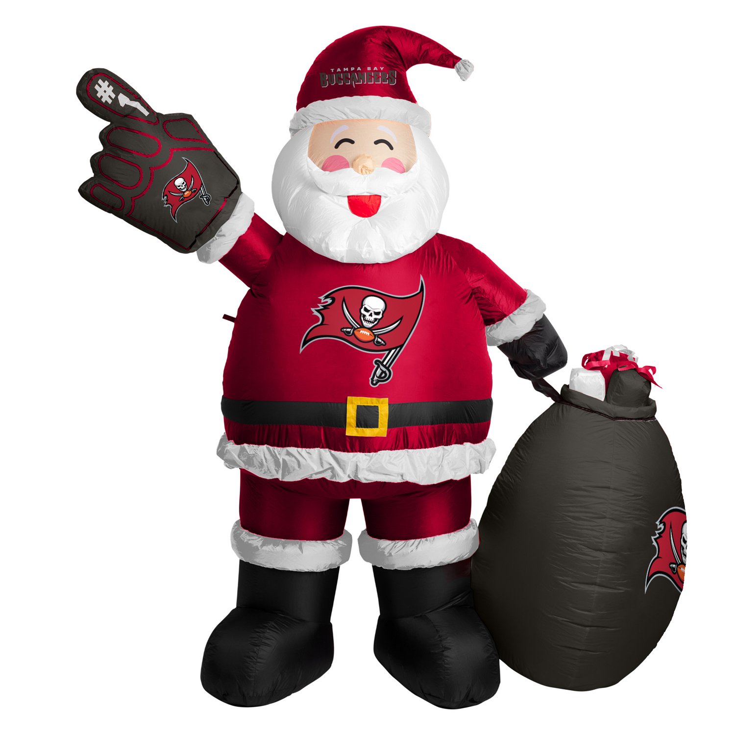 Logo Brands Tampa Bay Buccaneers 7 ft Inflatable Santa - view number 2