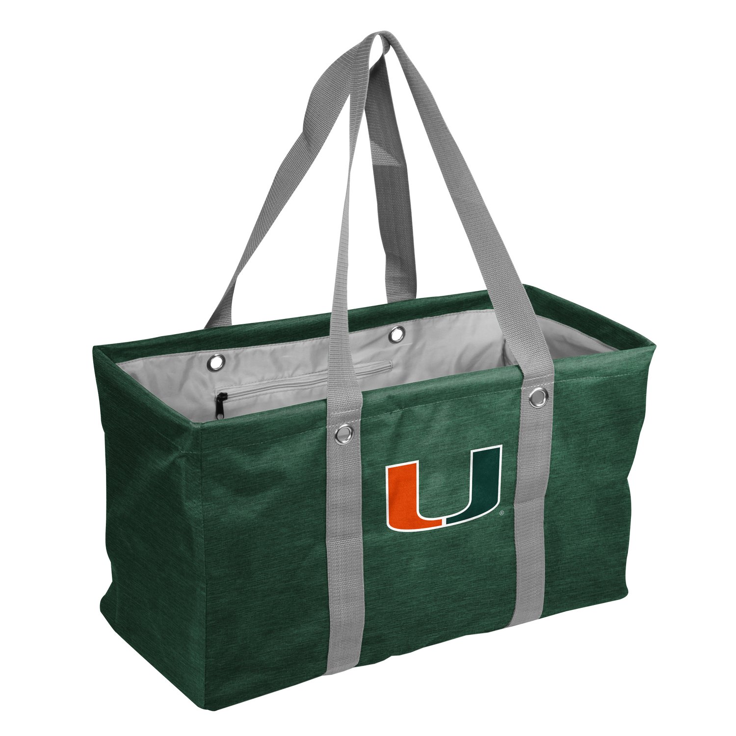 Logo Brands University of Miami Crosshatch Picnic Caddy  - view number 2