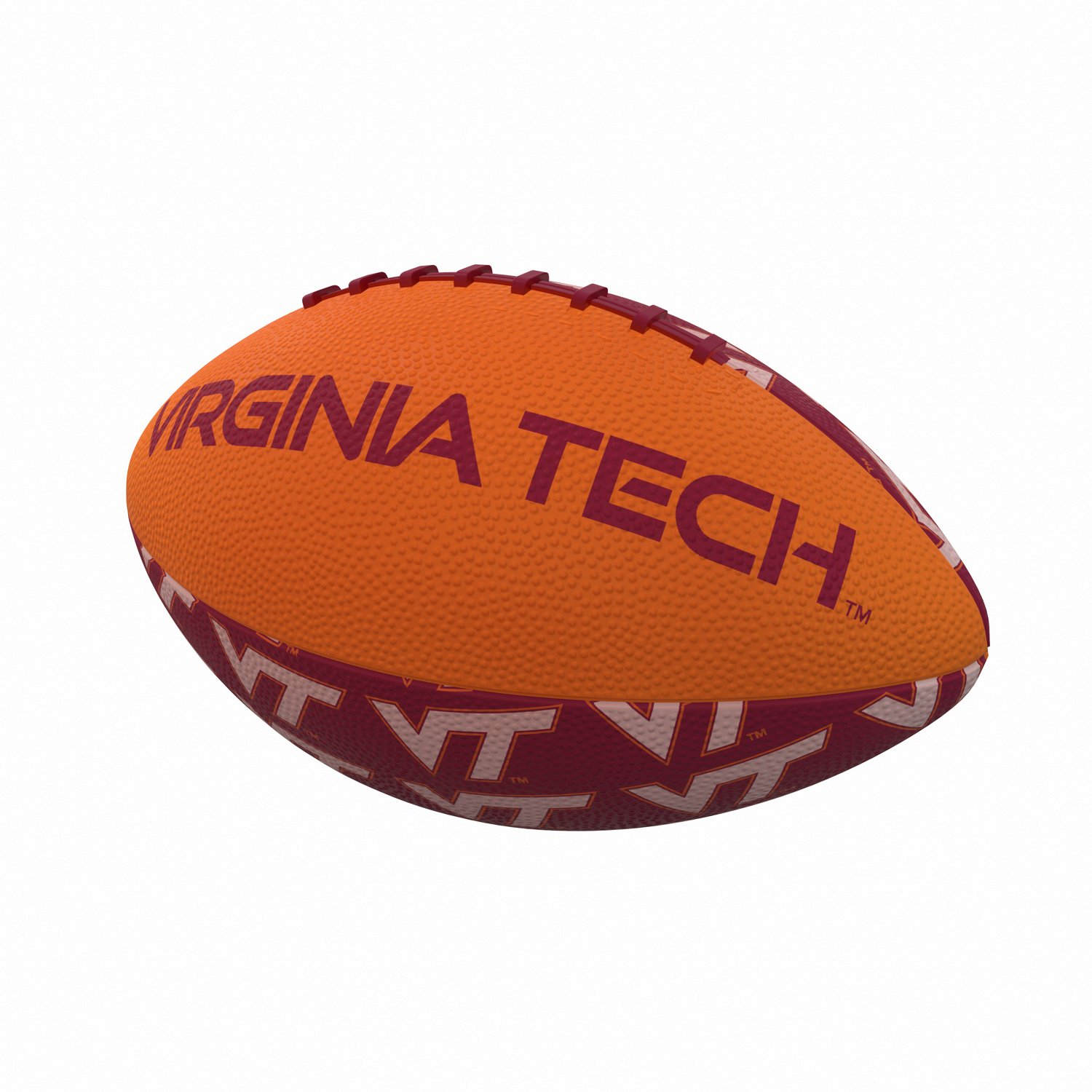 Logo Brands Virginia Tech Repeating Mini-Size Rubber Football - view number 2