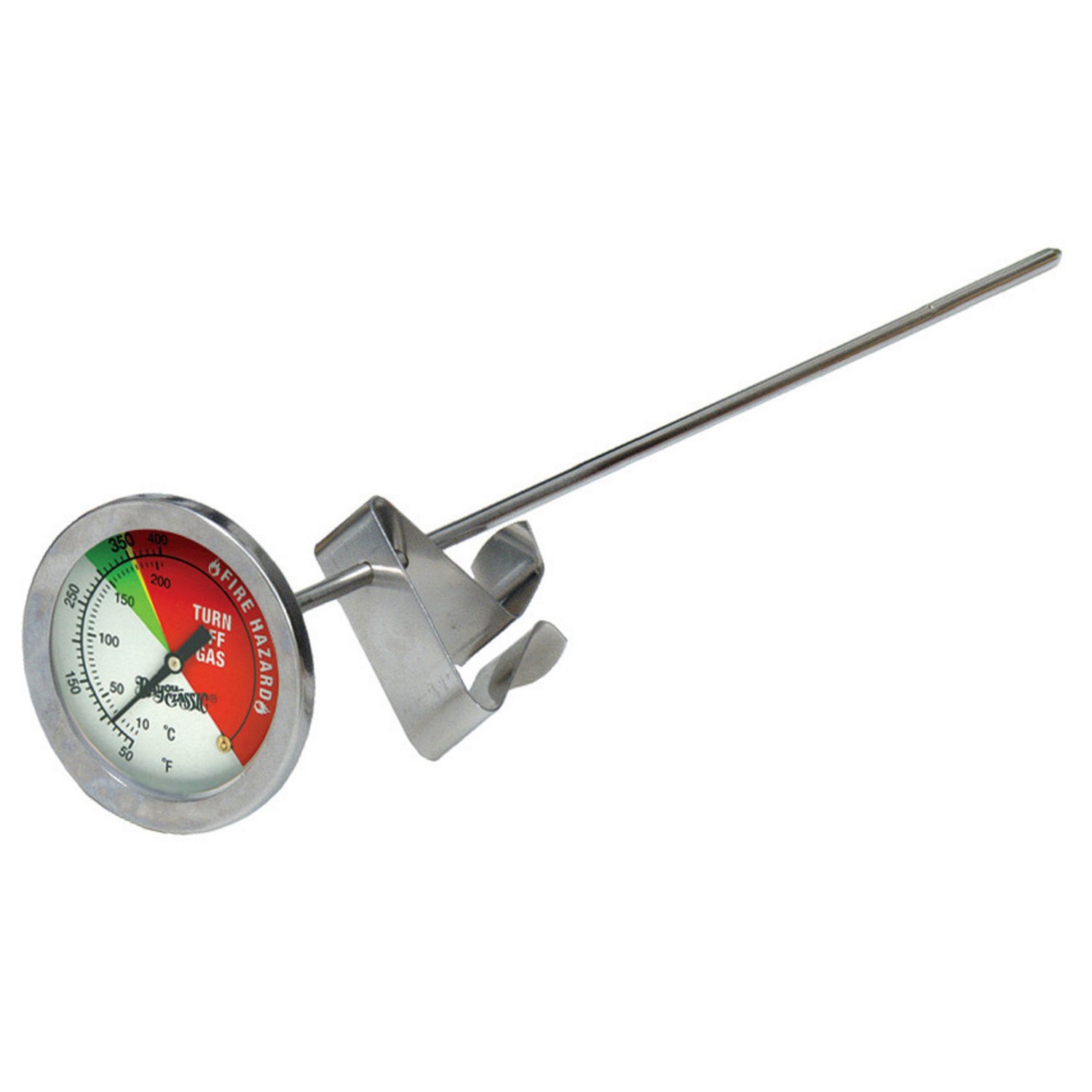 Bayou Classic 12 in Fry Thermometer With Stem Clip