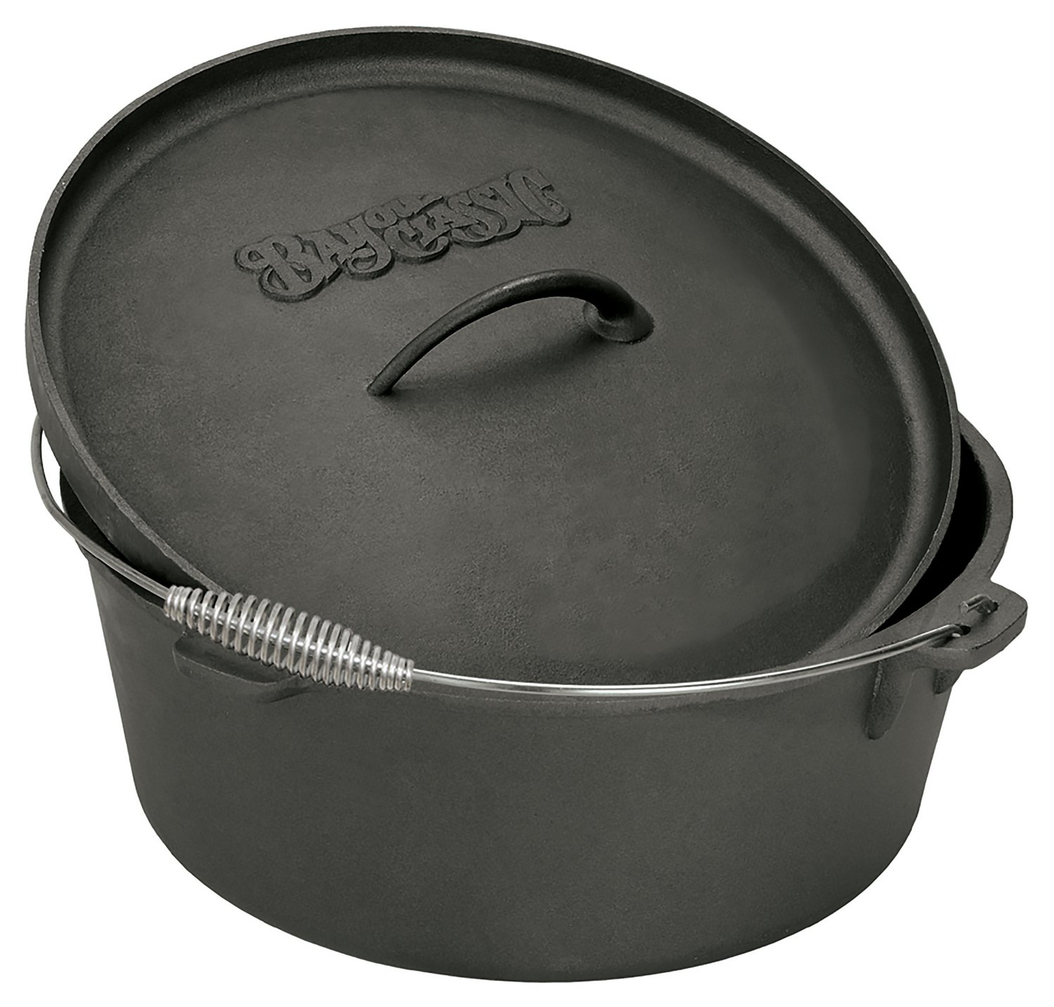 Bayou Classic 4 Quart Cast Iron Dutch Oven With Stainless Handle
