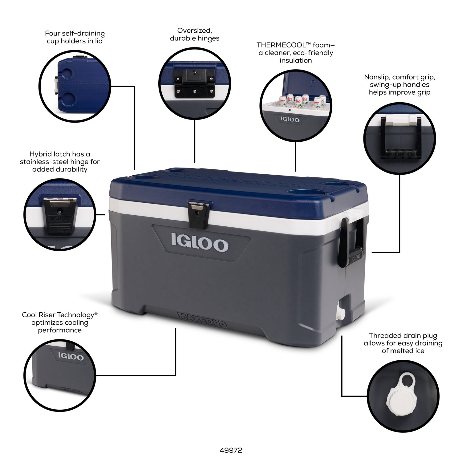 Igloo Maxcold Latitude 70 Cooler                                                                                                 - view number 4