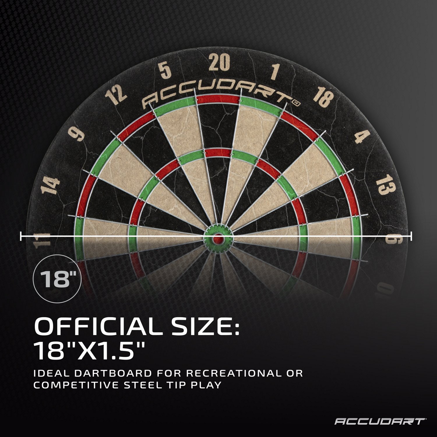 Accudart Classic Bristle Dartboard                                                                                               - view number 3