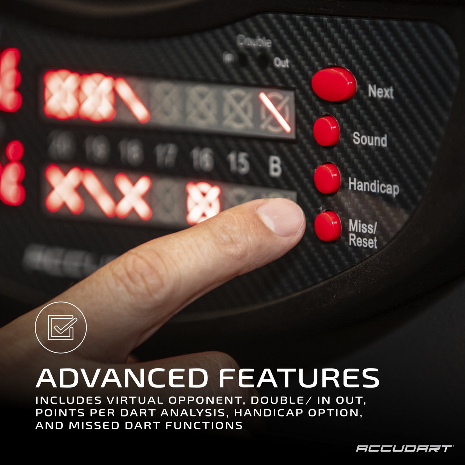 Accudart Meteor Electronic Dartboard - view number 5