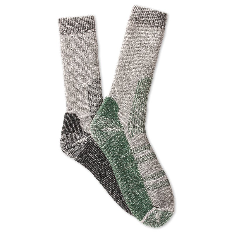 Magellan Outdoors Men's Basic Crew Socks 2 Pack Green, Large - Western And Thermal at Academy Sports