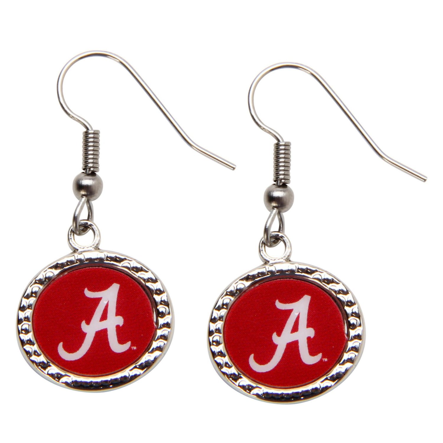 Alabama Crimson Tide WinCraft Round Dangle Earrings - view number 1