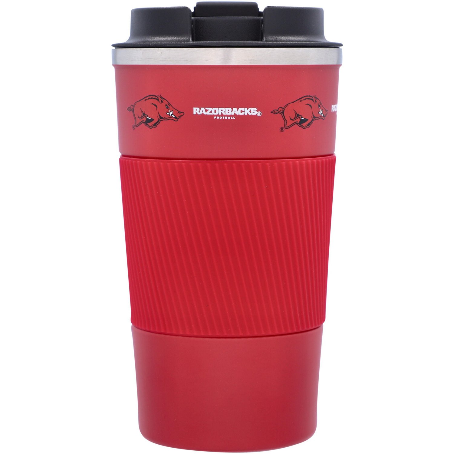 Arkansas Razorbacks 18oz Coffee Tumbler with Silicone Grip - view number 2
