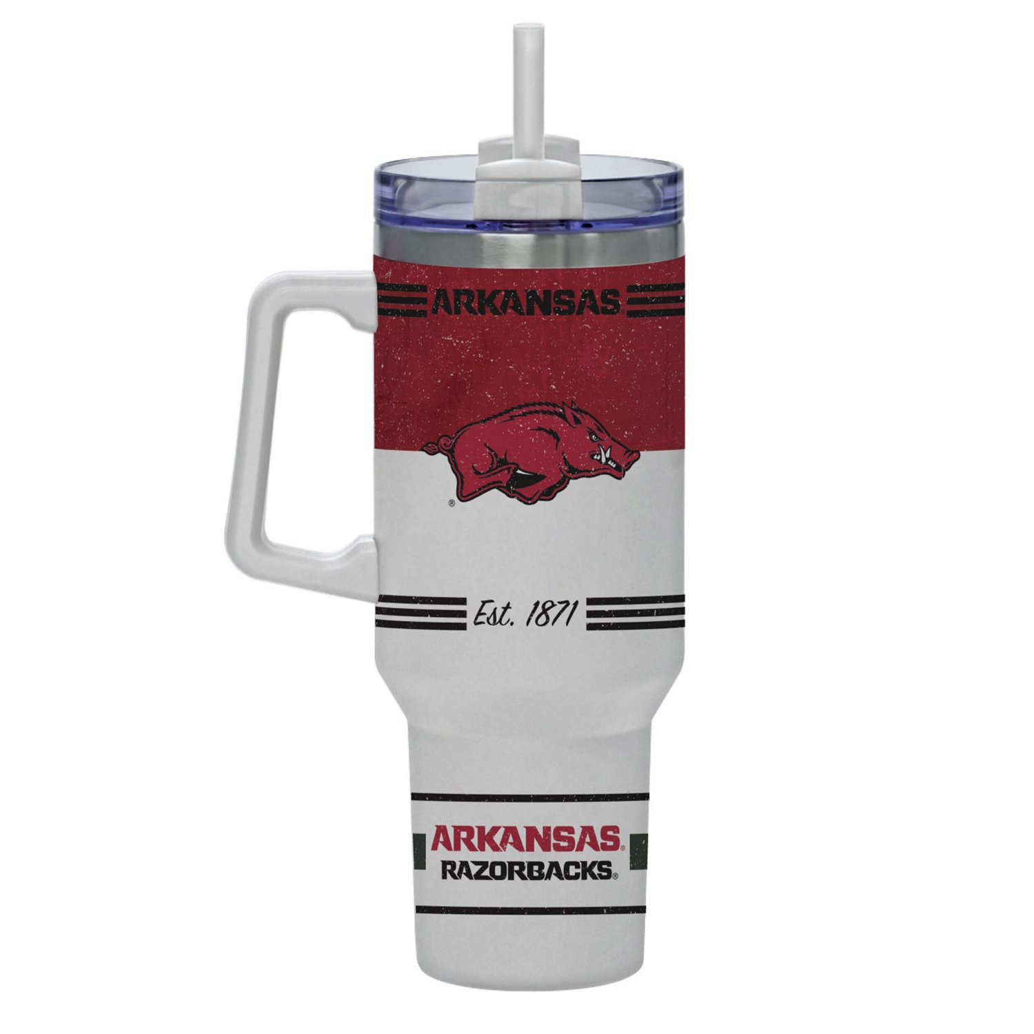 Arkansas Razorbacks 40oz Rocky Vintage Tumbler - view number 2