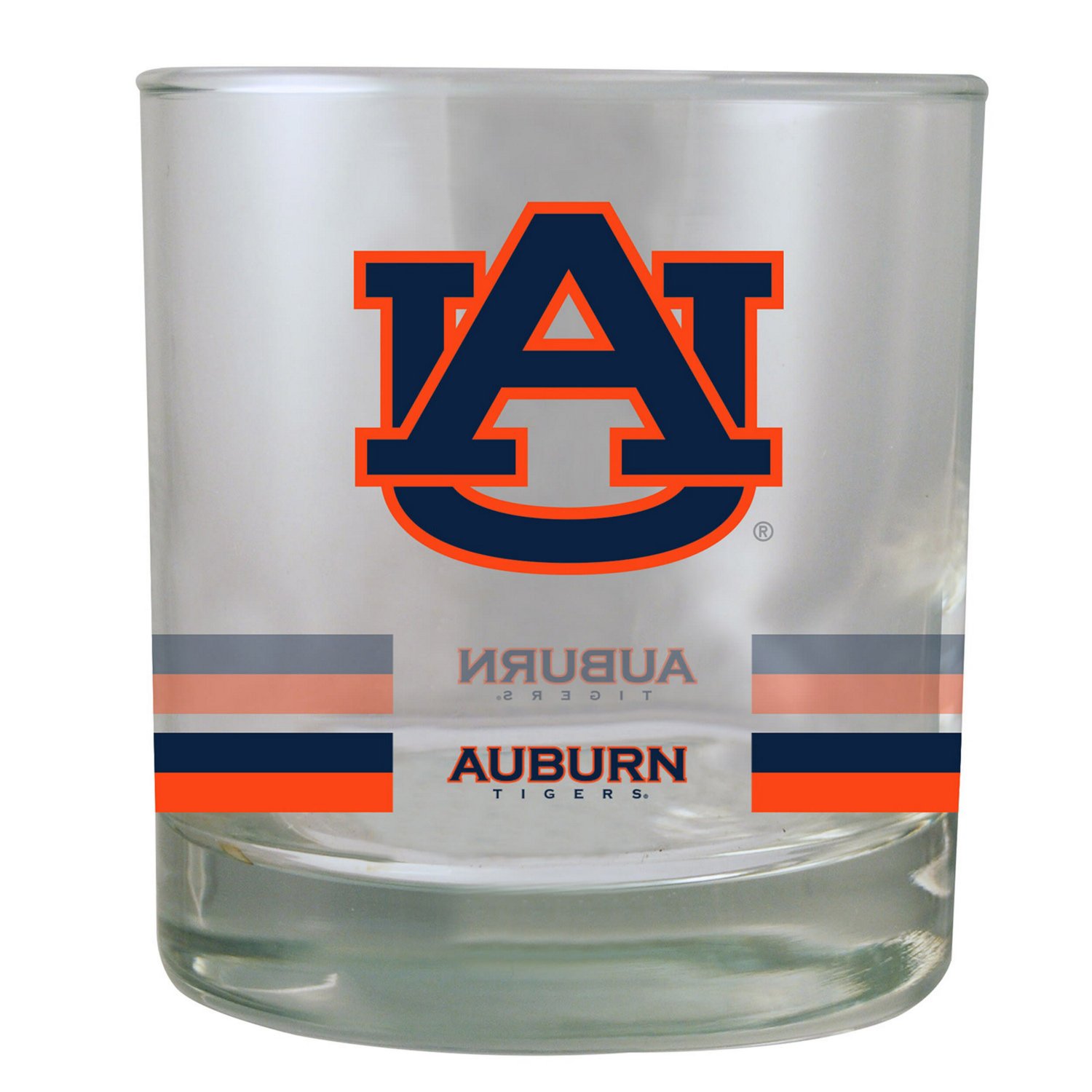 Auburn Tigers 10oz Banded Rocks Glass