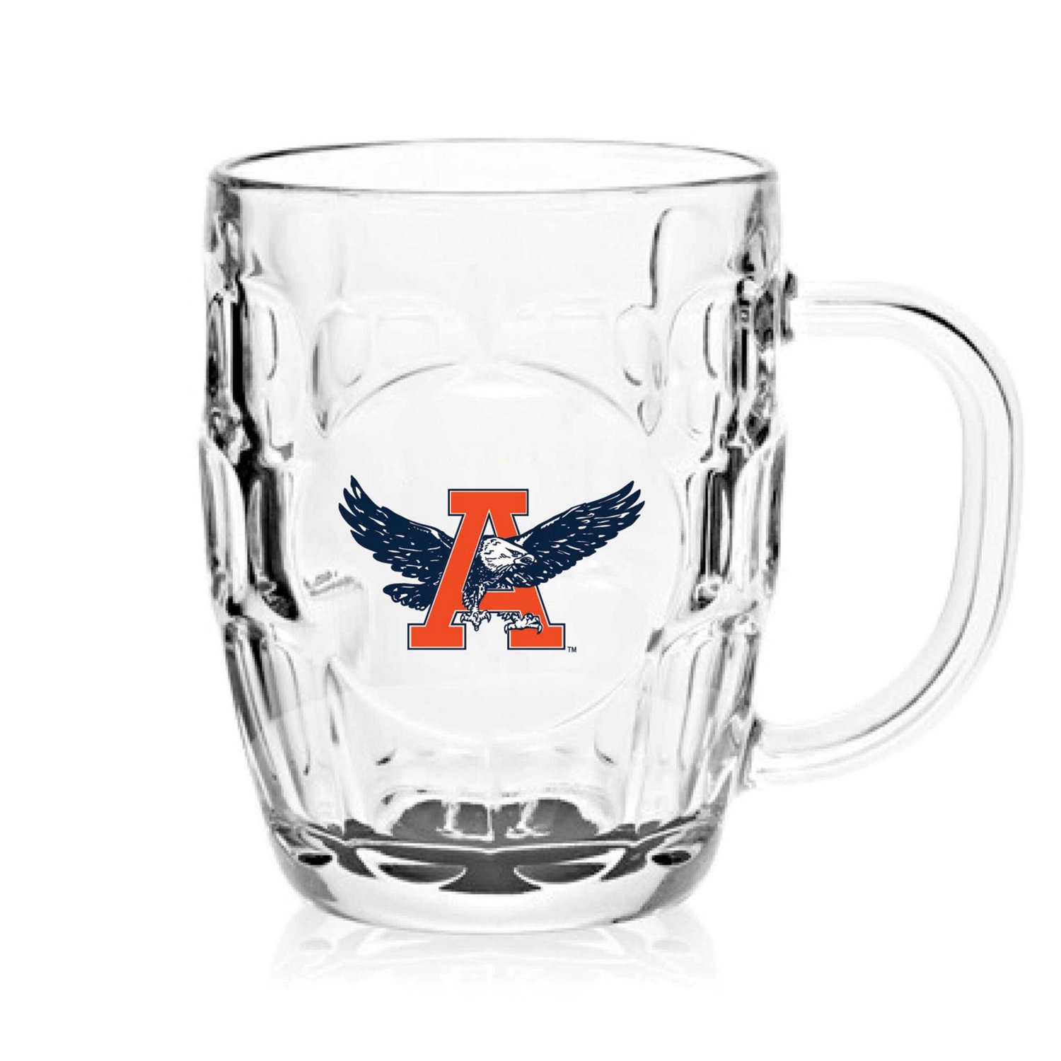 Auburn Tigers 20oz Dimpled Glass Mug