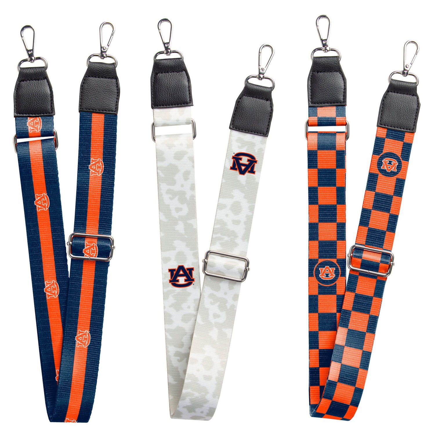 Auburn Tigers 3-Pack Bag Strap Set
