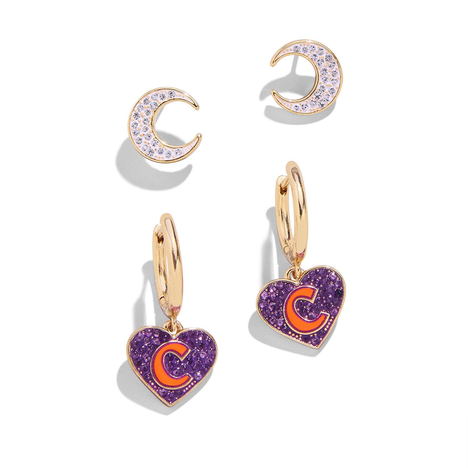 BaubleBar Clemson Tigers Set of Two Earrings                                                                                     - view number 1