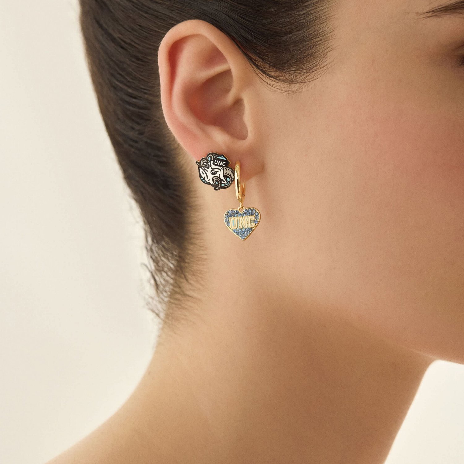 BaubleBar North Carolina Tar Heels Set of Two Earrings - view number 2