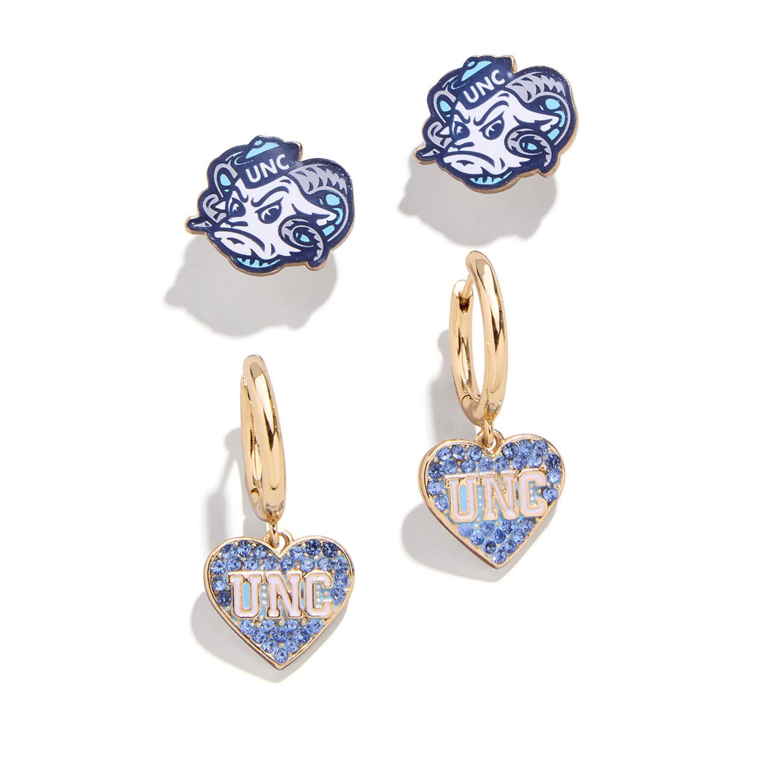 BaubleBar North Carolina Tar Heels Set of Two Earrings