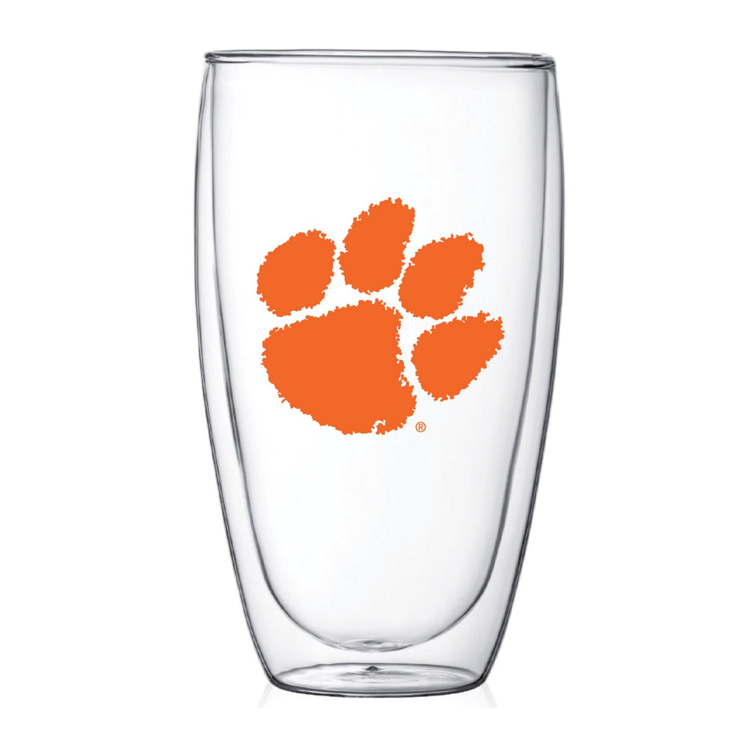 Clemson Tigers 15oz Double Wall Thermo Glass - view number 1