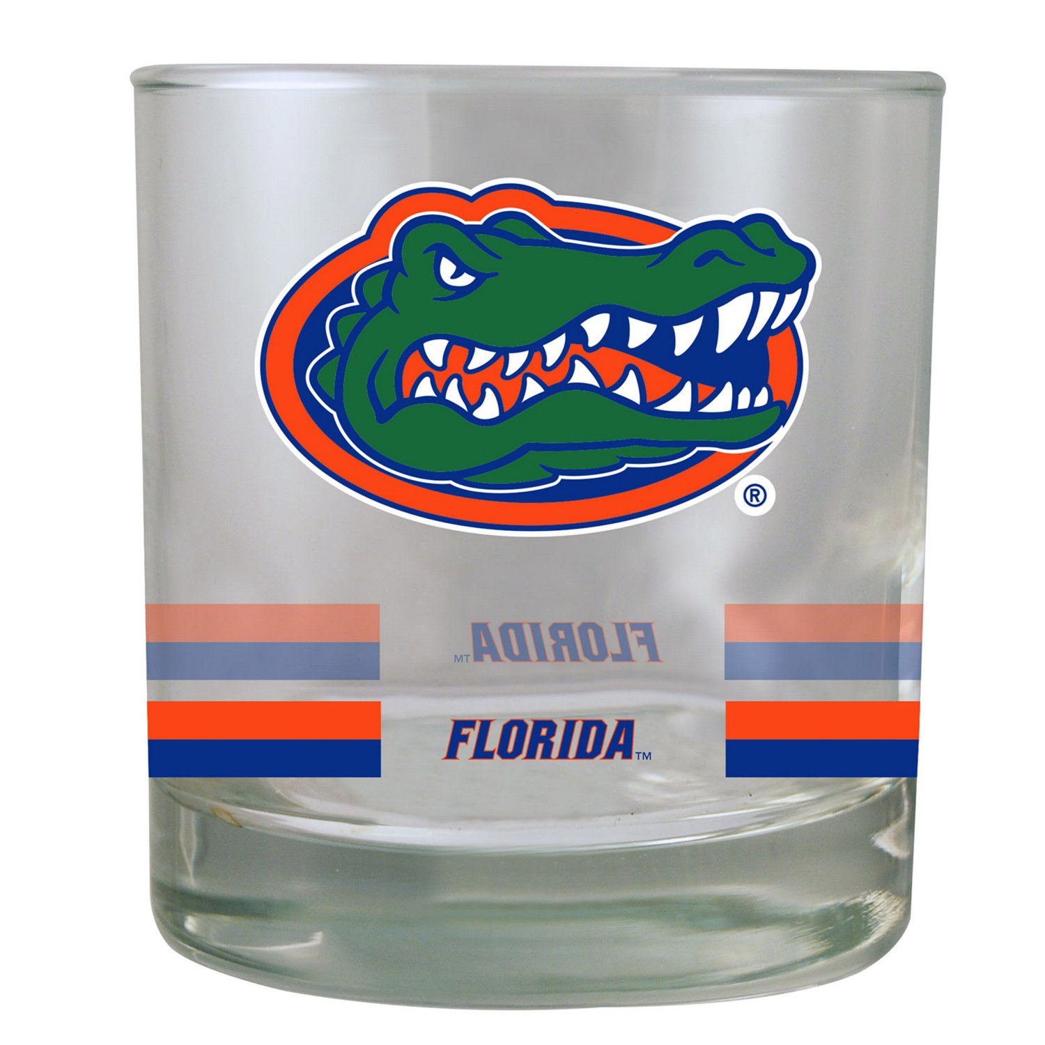Florida Gators 10oz Banded Rocks Glass