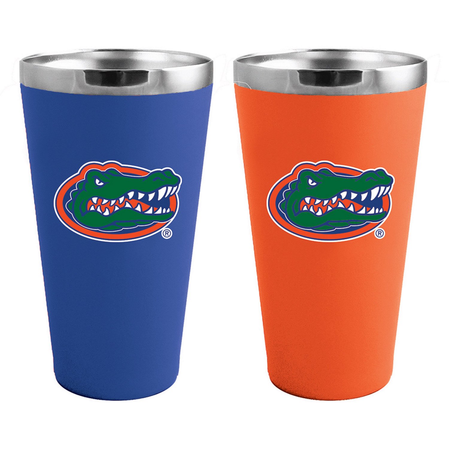 Florida Gators Team Color 2-Pack 16oz Pint Glass Set - view number 1