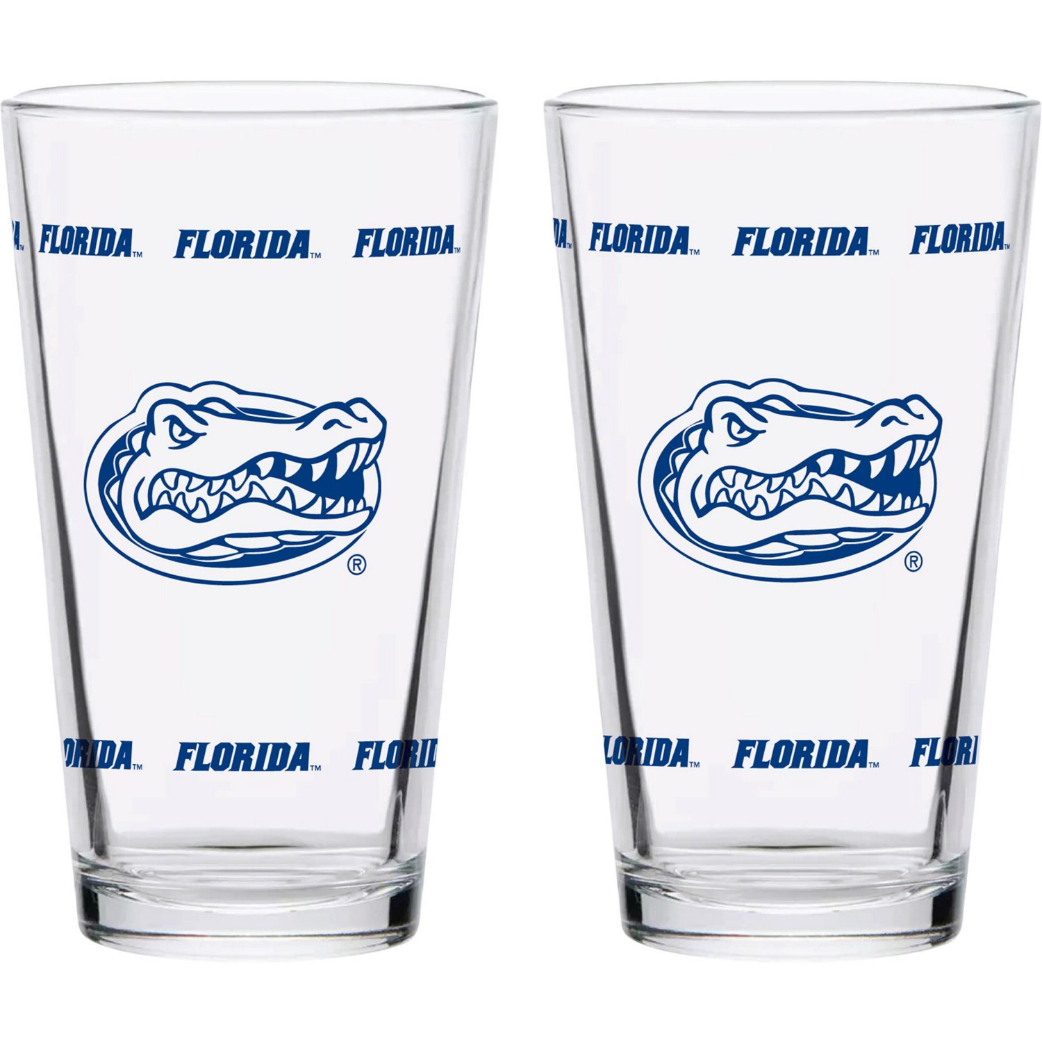 Florida Gators Two-Pack Knockout 16oz Pint Glass Set
