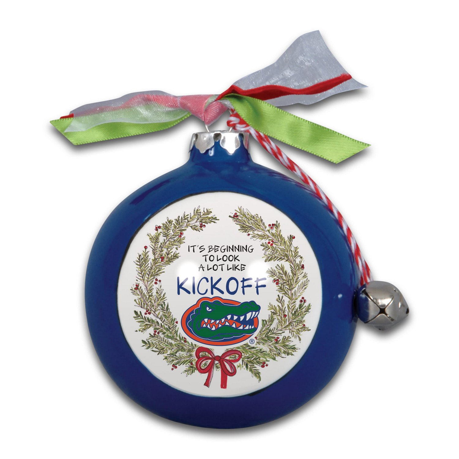 Florida Gators Wreath Kickoff Painted Ornament - view number 2