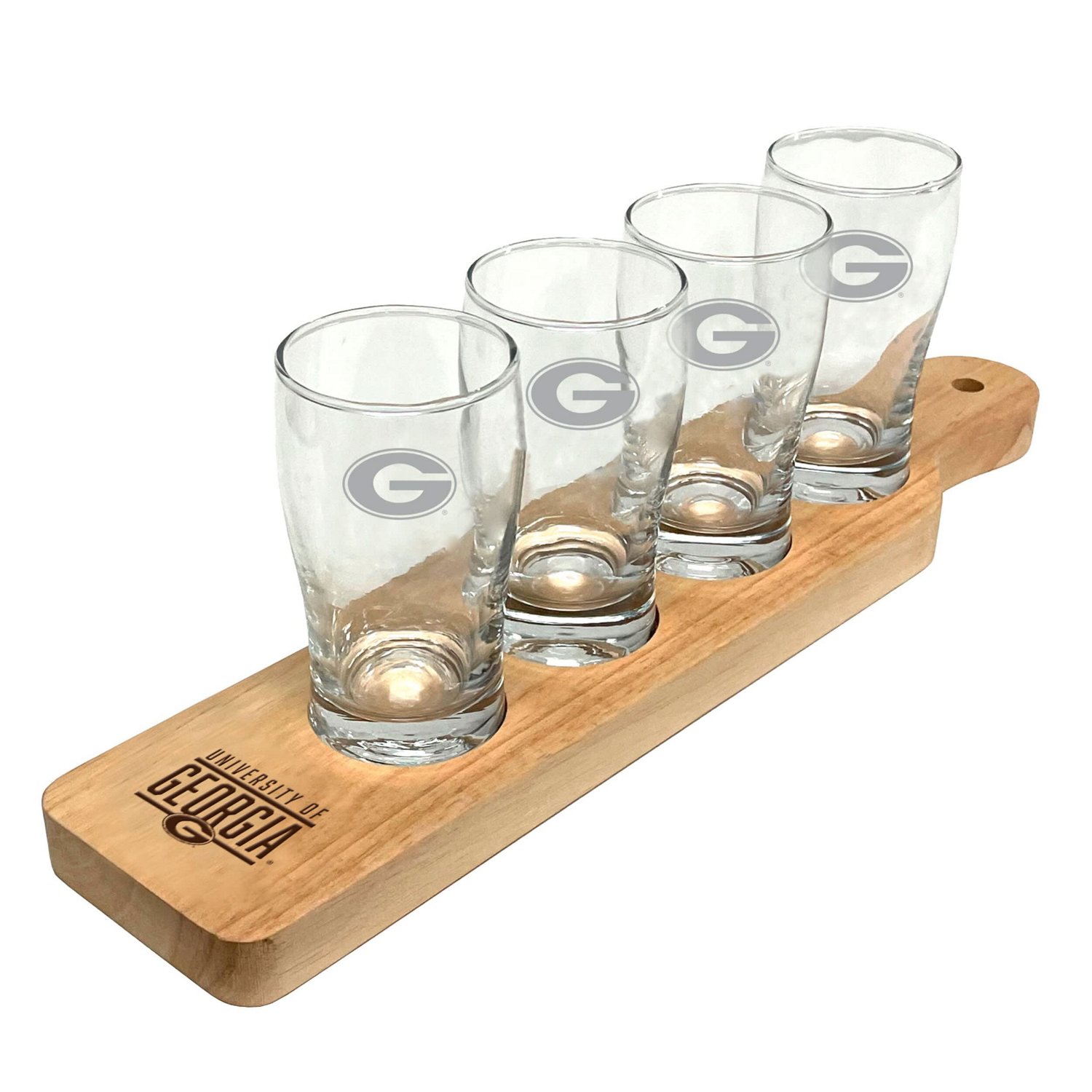 Georgia Bulldogs Four-Pack Beer Flight Glass Set - view number 1
