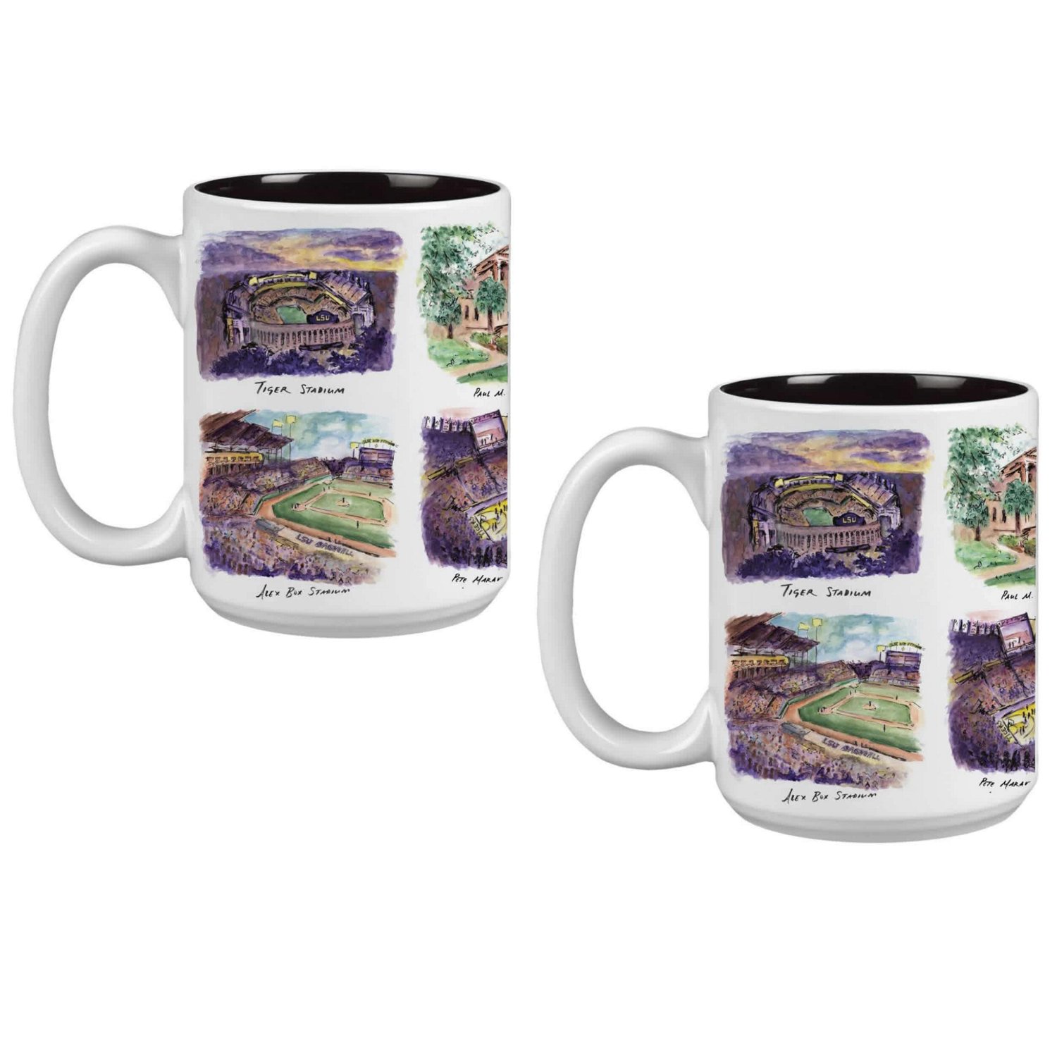 LSU Tigers 2-Pack 15oz Laura Wilcox University Mug Set