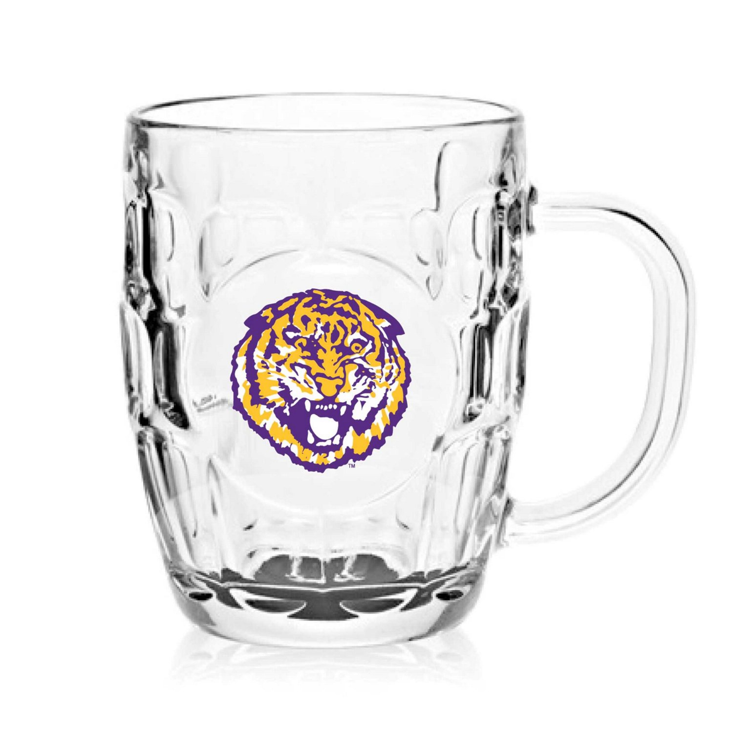 LSU Tigers 20oz Dimpled Glass Mug
