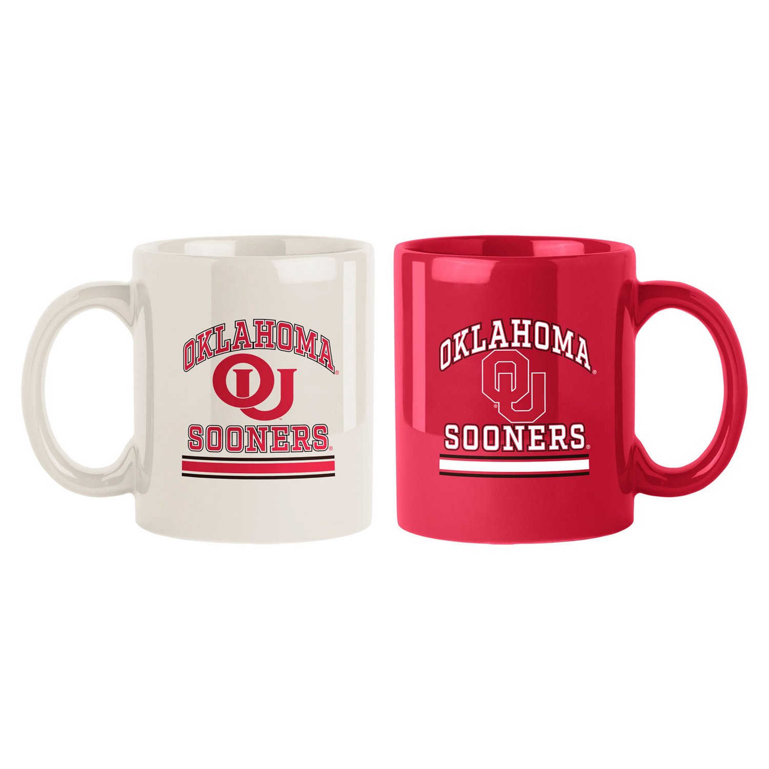 Oklahoma Sooners Two-Pack 15oz Color Mug Set