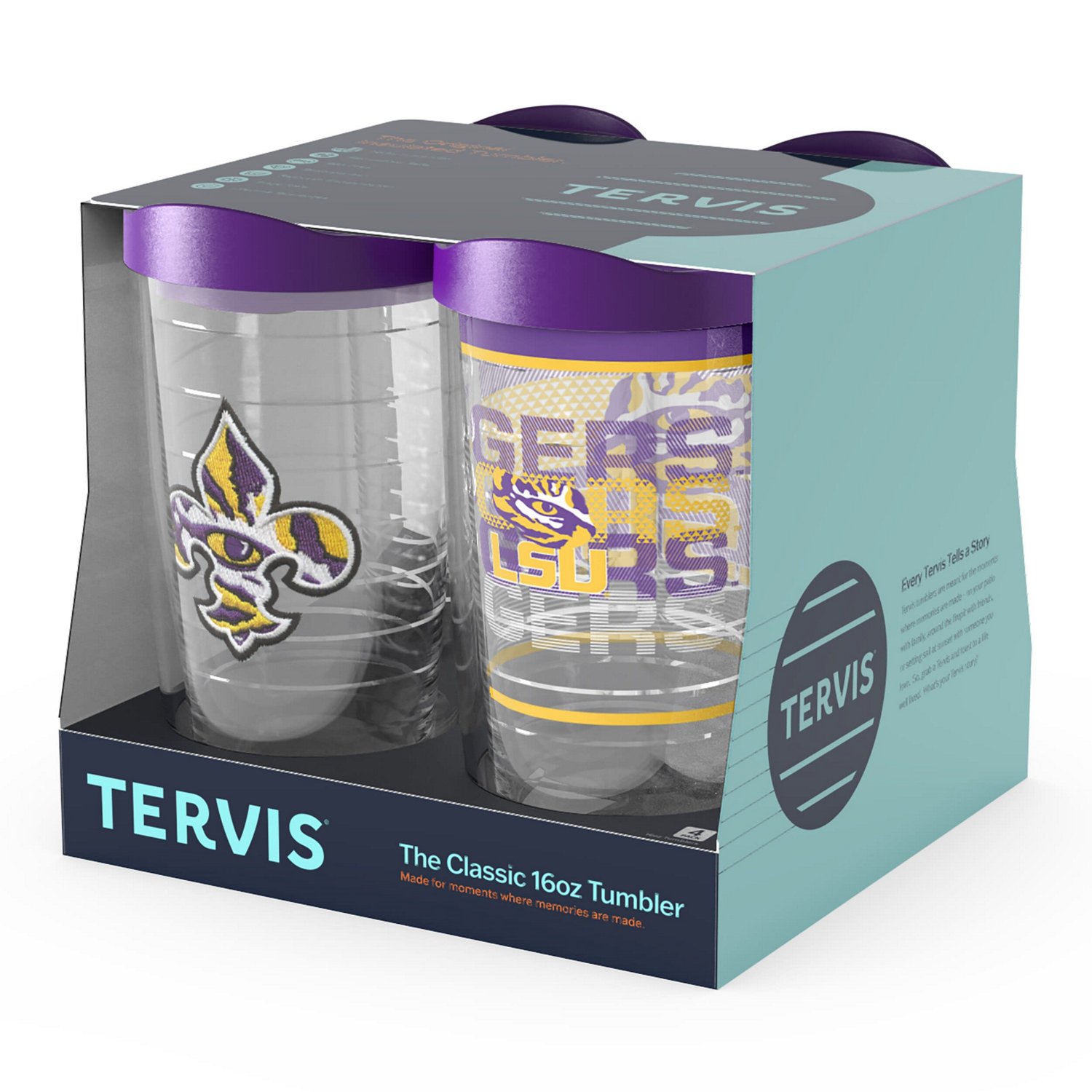 Tervis LSU Tigers Four-Pack 16oz Classic Tumbler Set - view number 2