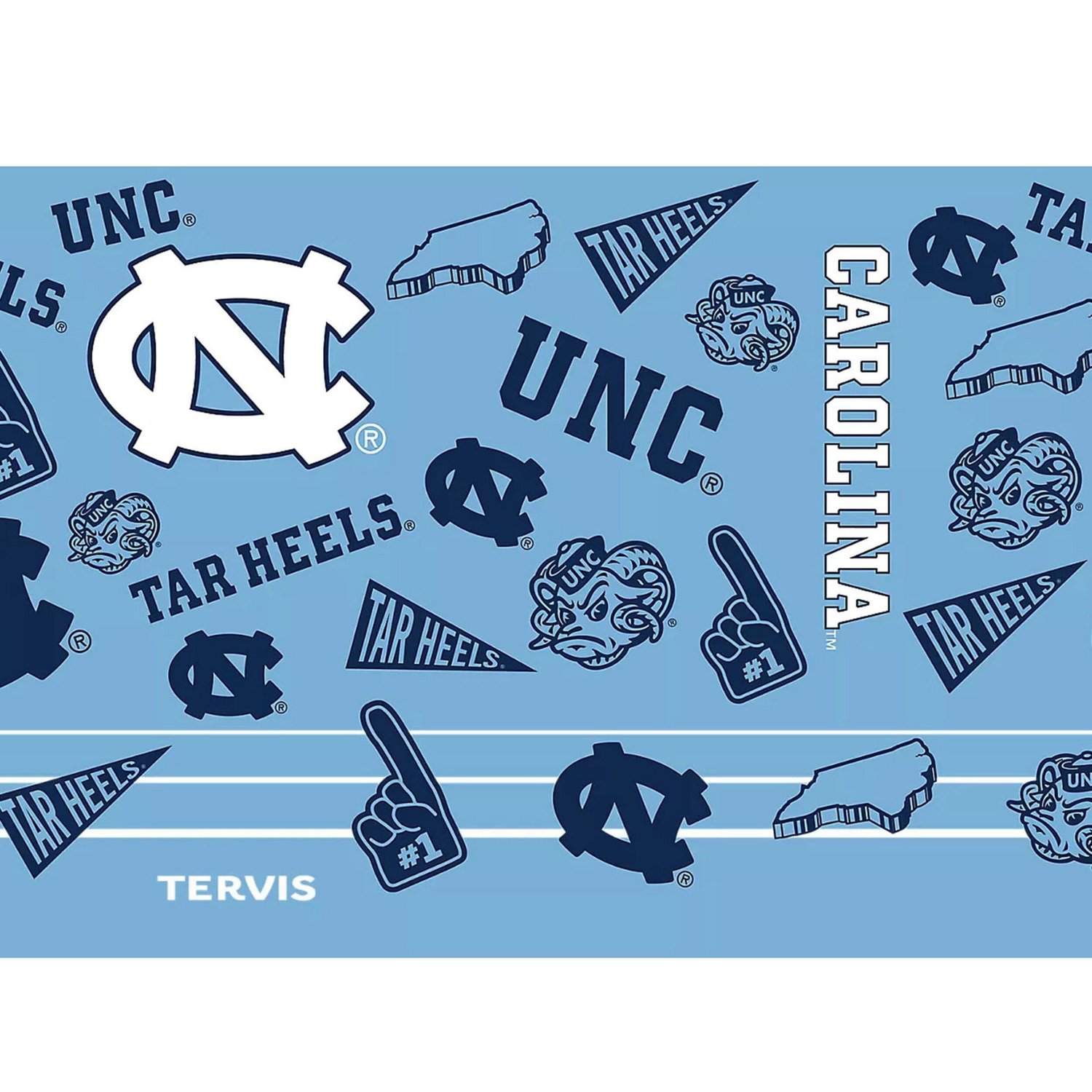 Tervis North Carolina Tar Heels 30oz Swag Tumbler With Straw Lid - view number 2