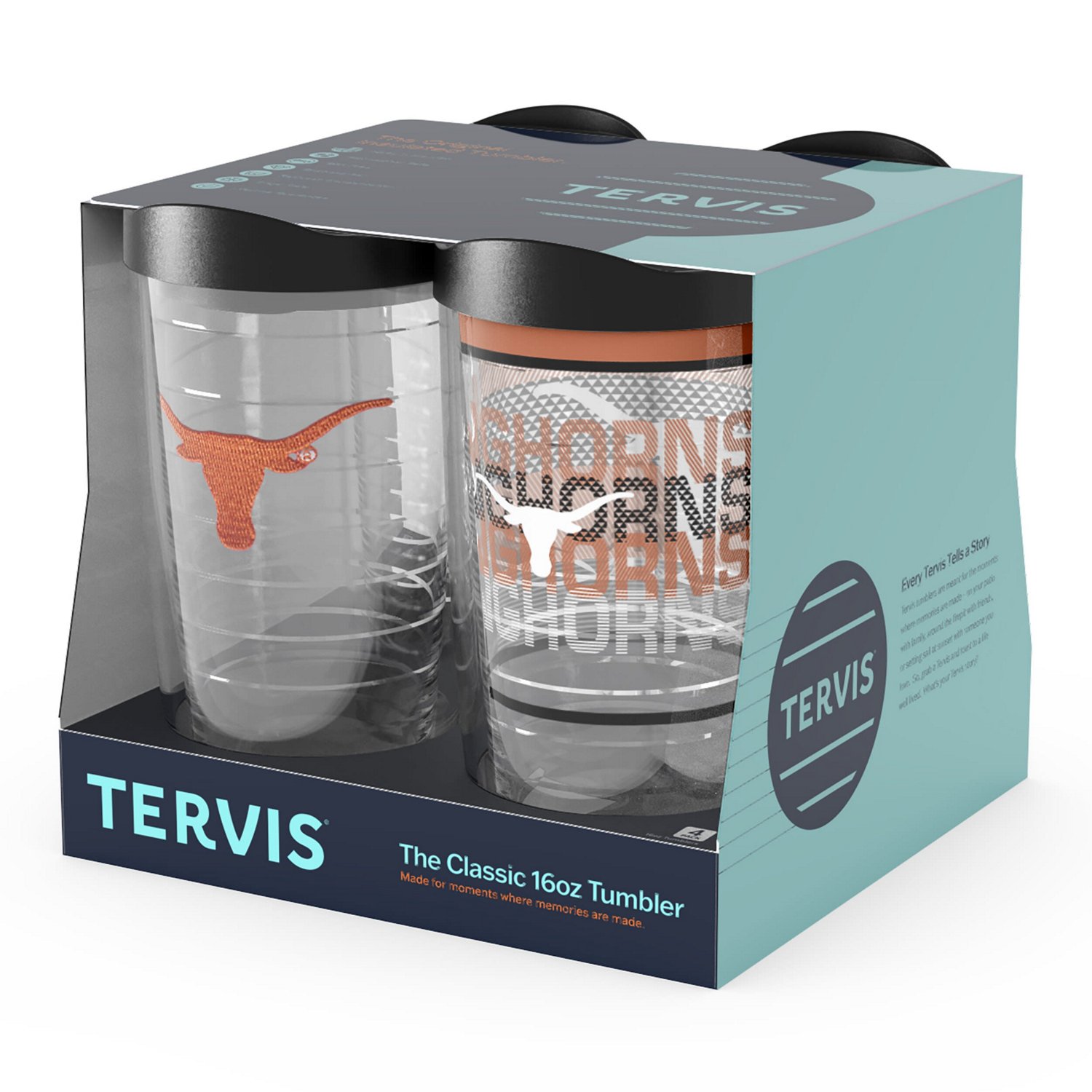 Tervis Texas Longhorns Four-Pack 16oz Classic Tumbler Set - view number 2