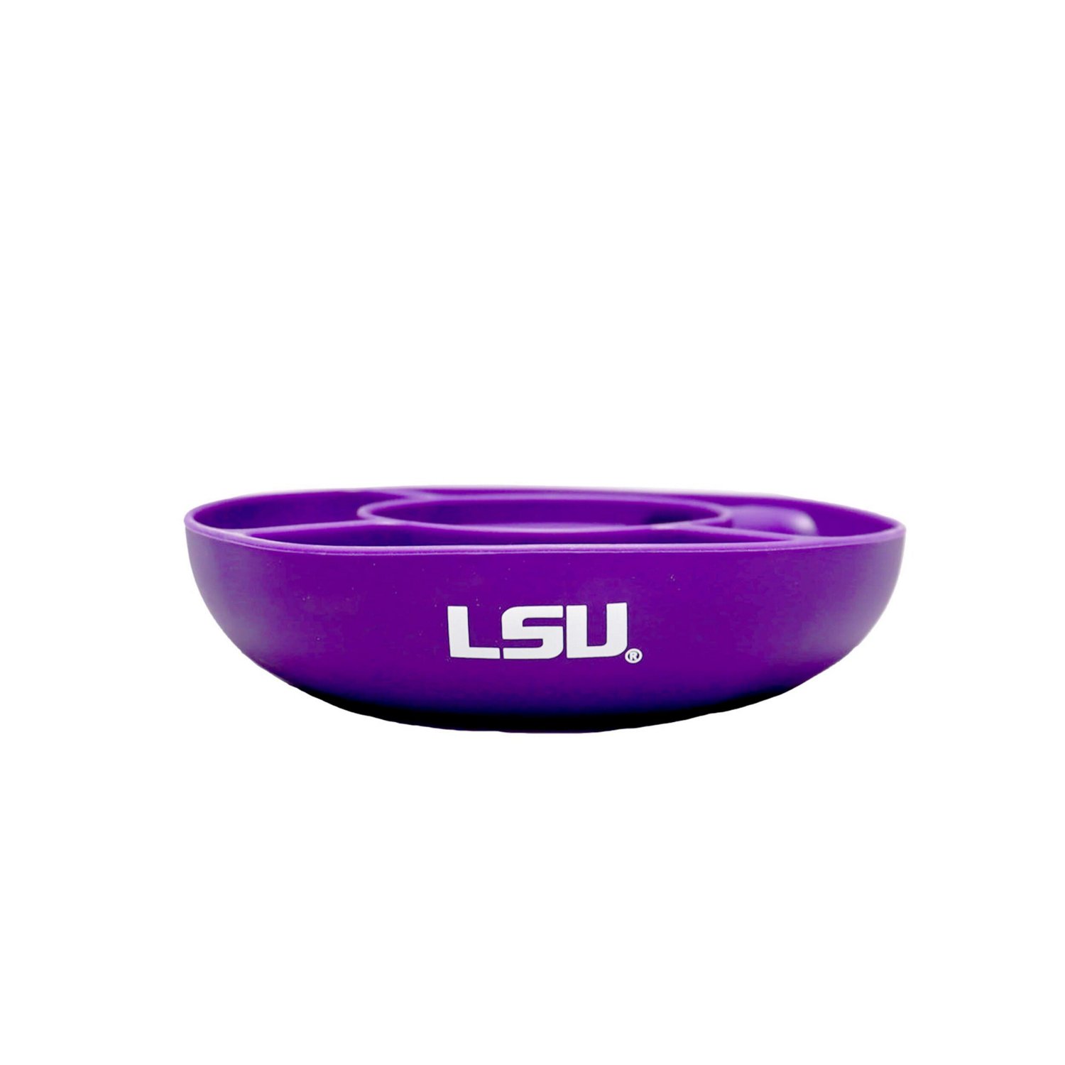 The Memory Company LSU Tigers 40oz Glass Tumbler with Silicone Snack Tray - view number 3