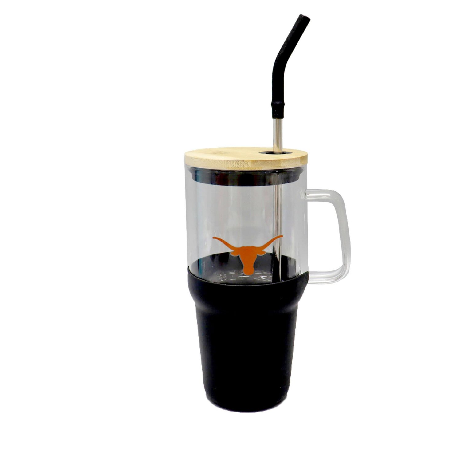 The Memory Company Texas Longhorns 40oz Glass Tumbler with Silicone Snack Tray - view number 2