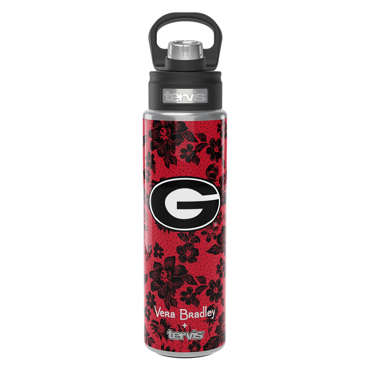 Vera Bradley x Tervis Georgia Bulldogs 24oz Wide Mouth Bottle with Deluxe Lid