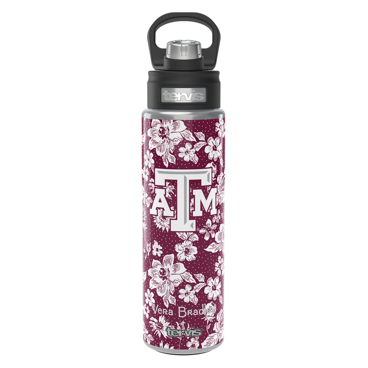 Vera Bradley x Tervis Texas AM Aggies 24oz Wide Mouth Bottle with Deluxe Lid