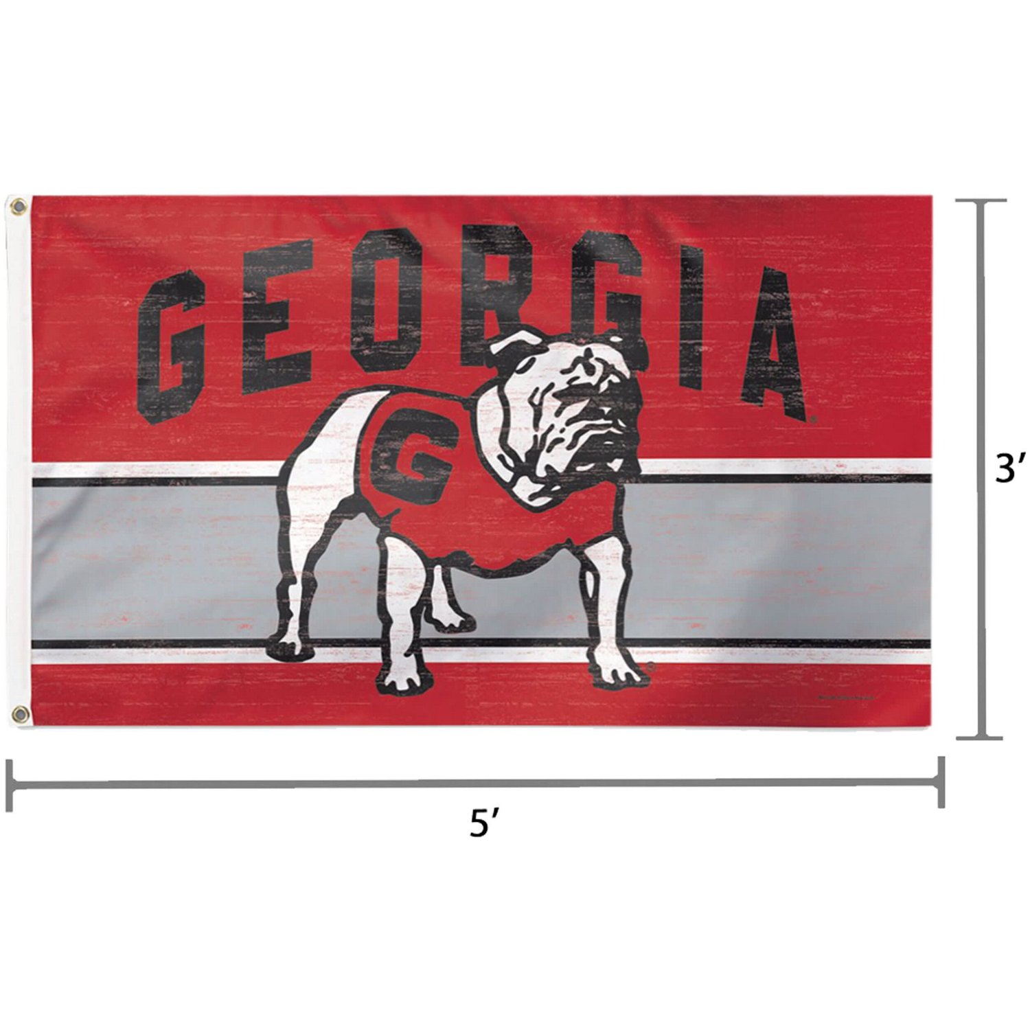 WinCraft Georgia Bulldogs 3' x 5' College Vault Deluxe Single-Sided Flag - view number 2
