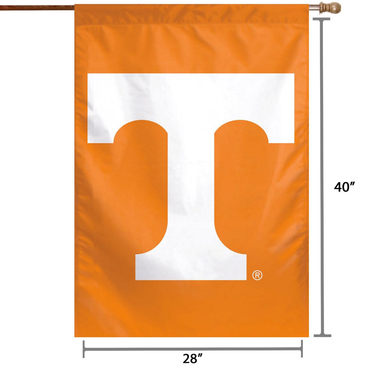 WinCraft Tennessee Volunteers 28" x 40" Big Logo House Flag - view number 2