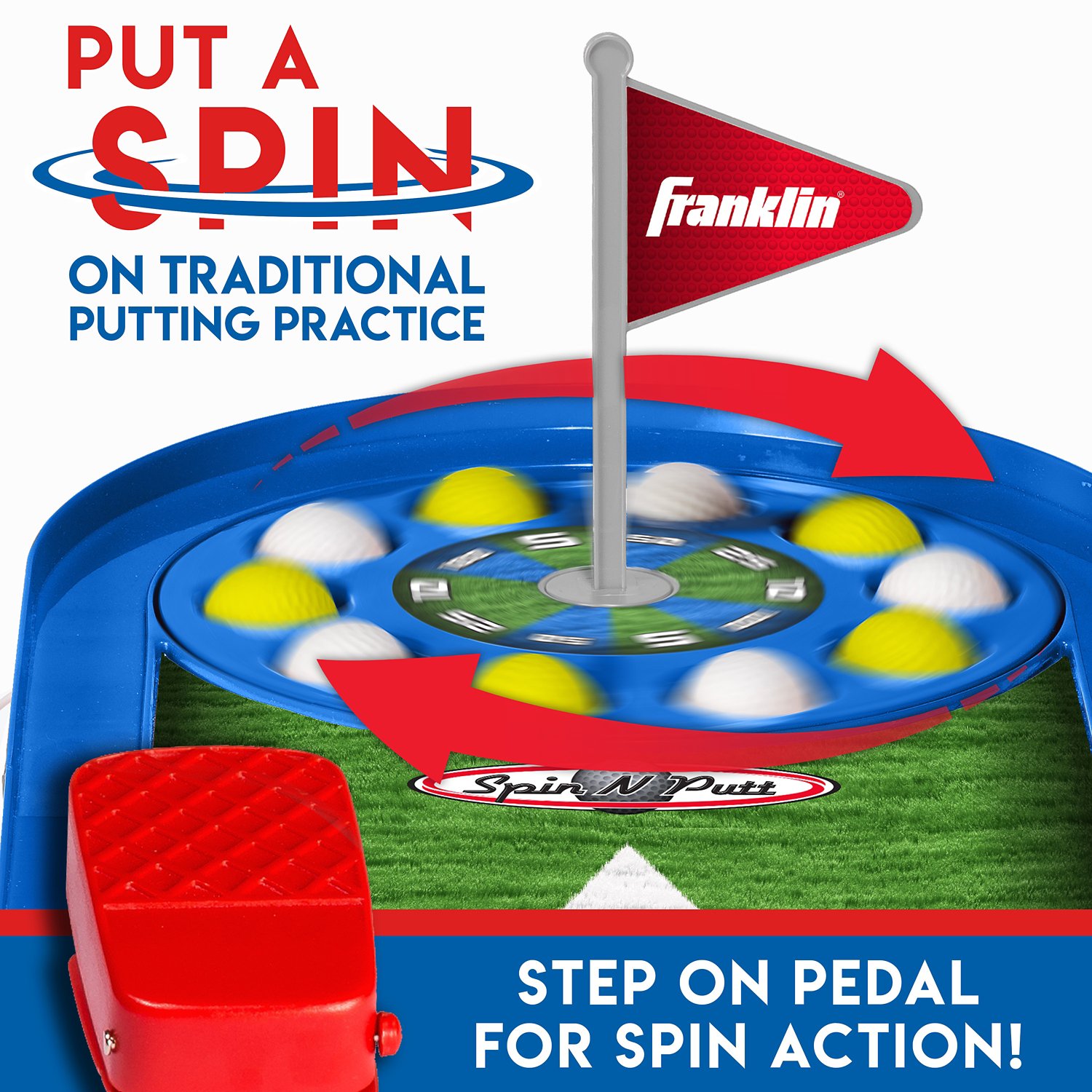 Franklin Kids' Indoor Spin N Putt Golf Set - view number 8