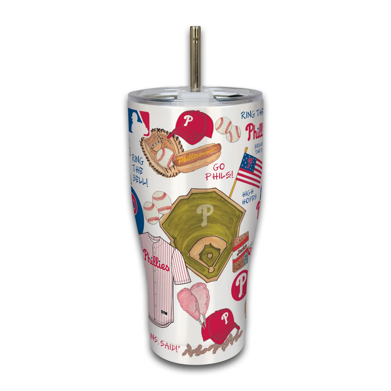 Philadelphia Phillies 30oz Stainless Steel Icon Tumbler                                                                         
